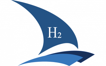 Eco-efficient multi-fuel drive system with a hydrogen cell in a catamaran