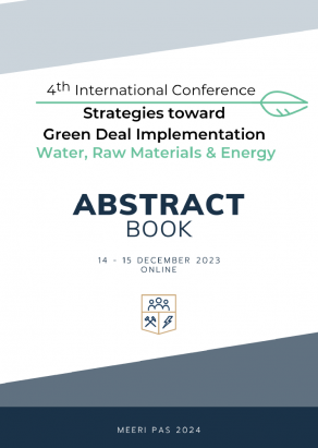 4th International Conference Strategies toward Green Deal Implementation Water, Raw Materials & Energy 14 15 December 2023